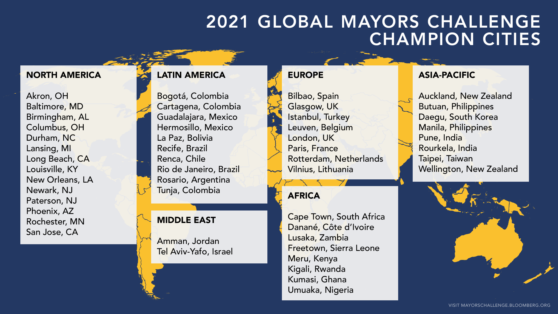 Bloomberg GMC Map