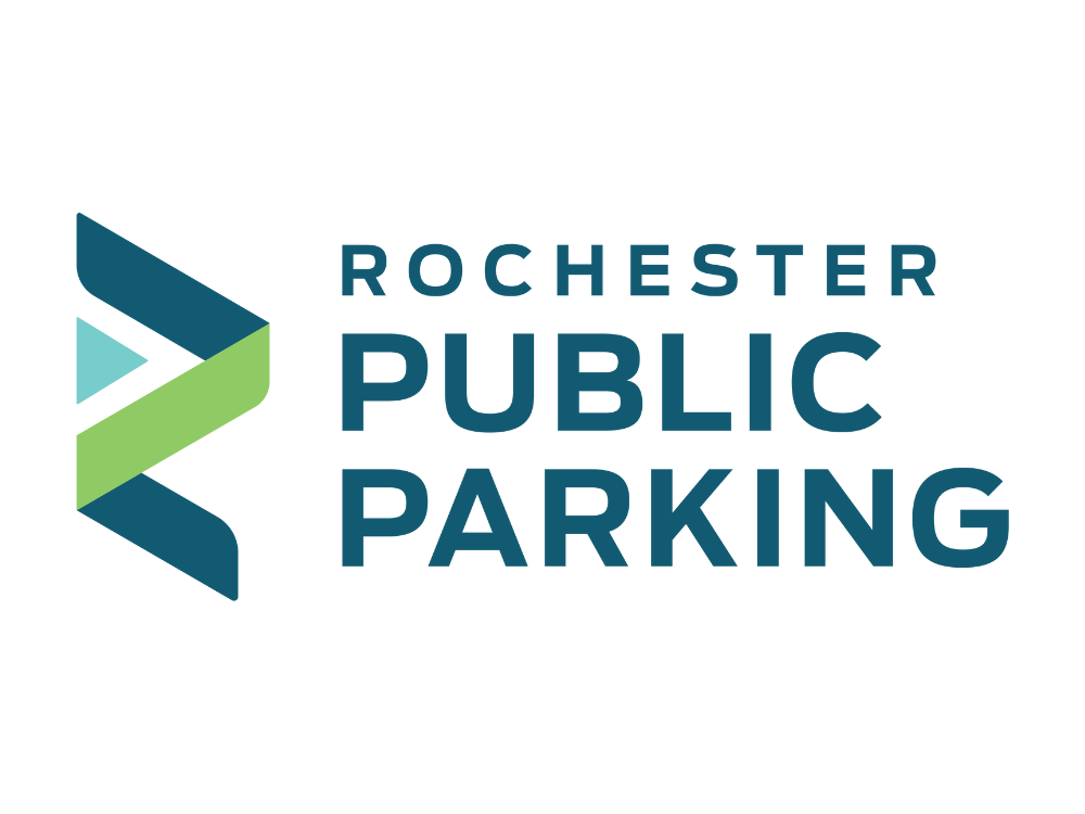 public parking logo on white background