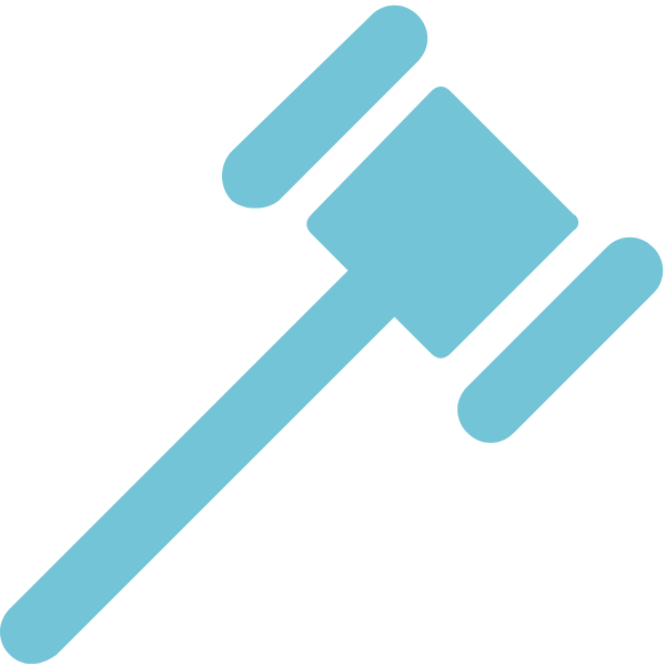 A gavel icon.