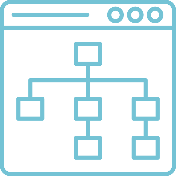 A site map icon.