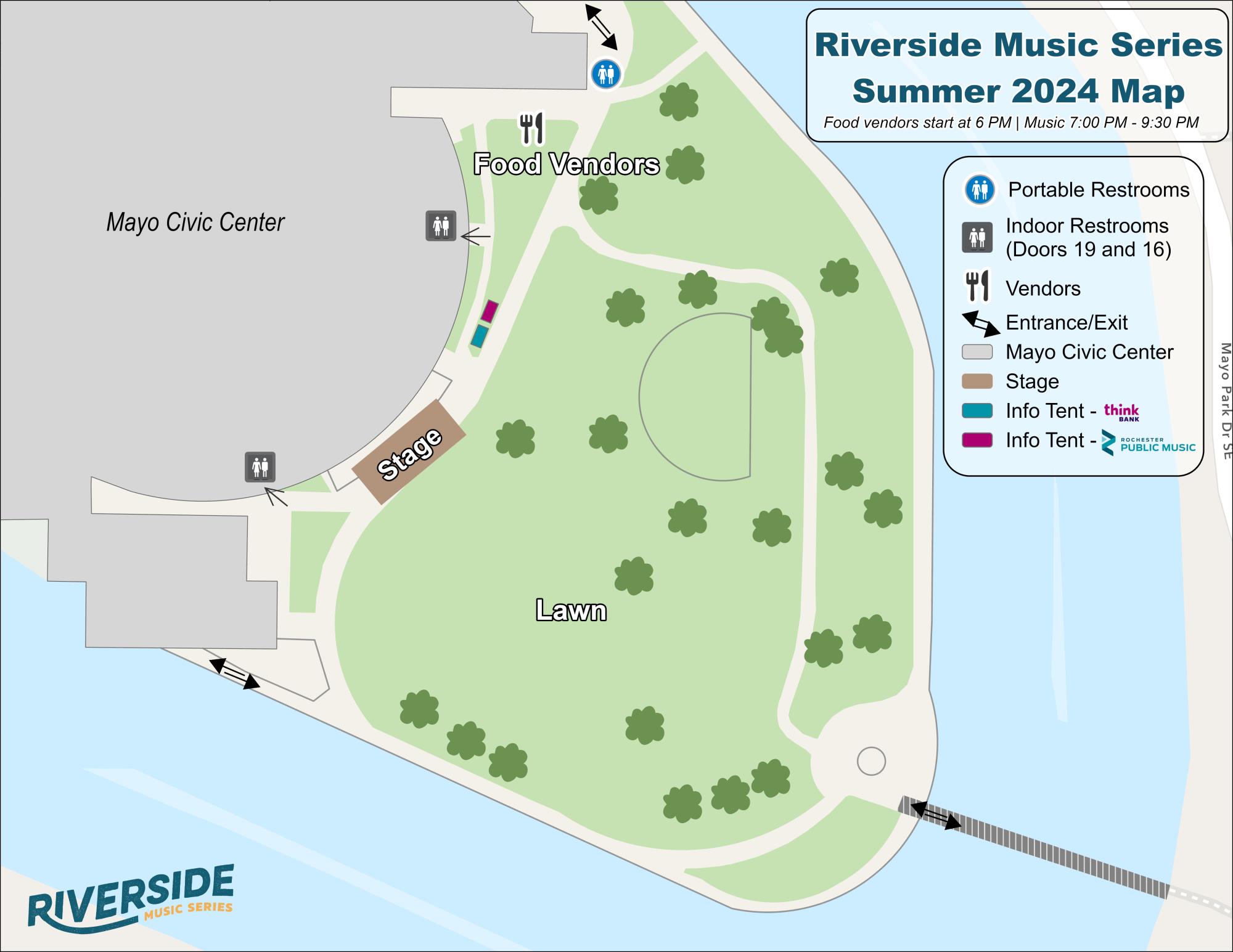 Riverside Guide Map